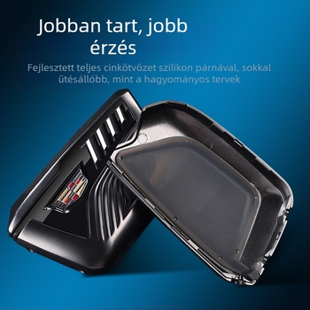 Cadillac kulcs ház XT5/CT5/XT4/XT6/XTS/CT6-kompatibilis, fém csattal (Anyag: cink-ötvözet + ABS; Stílus: üzleti; Testreszabás elérhető)