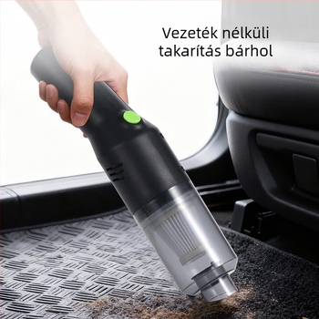 Vezeték nélküli autó porszívó | hordozható, 7.4V, 48W, szívóerő 4500, újratölthető, világítás