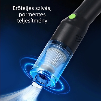Vezeték nélküli autó porszívó | hordozható, 7.4V, 48W, szívóerő 4500, újratölthető, világítás