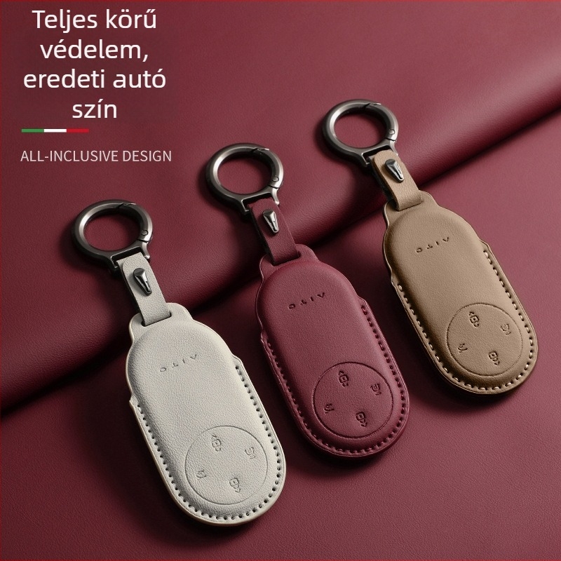 Kulcstartó Huawei Wenjie M5, M9, S9 és M7 számára - velúr - egyszerű stílus - Nancheng