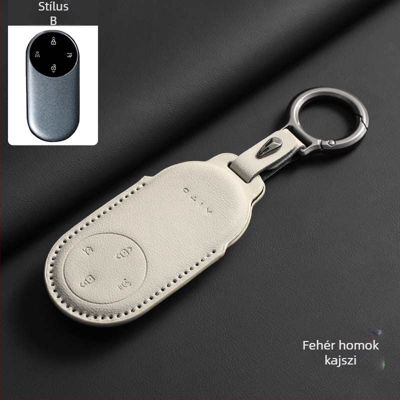 Kulcstartó Huawei Wenjie M5, M9, S9 és M7 számára - velúr - egyszerű stílus - Nancheng