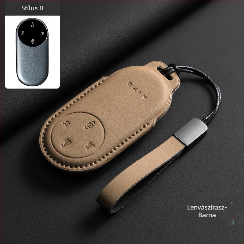 Kulcstartó Huawei Wenjie M5, M9, S9 és M7 számára - velúr - egyszerű stílus - Nancheng