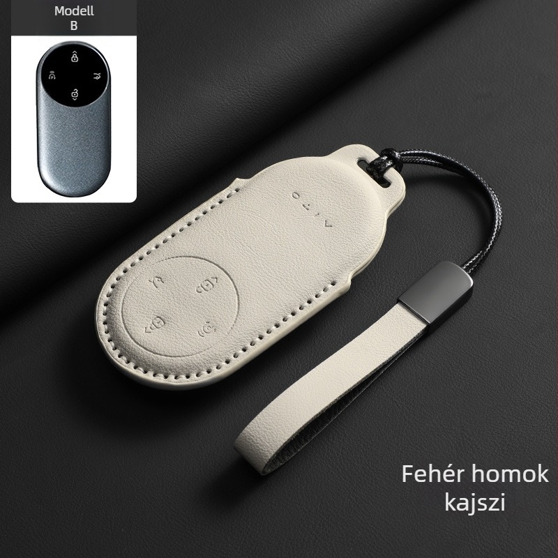 Kulcstartó Huawei Wenjie M5, M9, S9 és M7 számára - velúr - egyszerű stílus - Nancheng