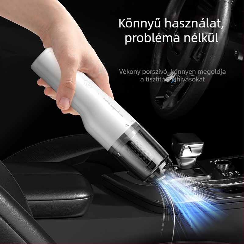 Kábelek nélküli kézi porszívó autóhoz és otthonhoz, hordozható asztali dizájn, 50W, 5300Pa szívóerő, újratölthető, sterilizálás