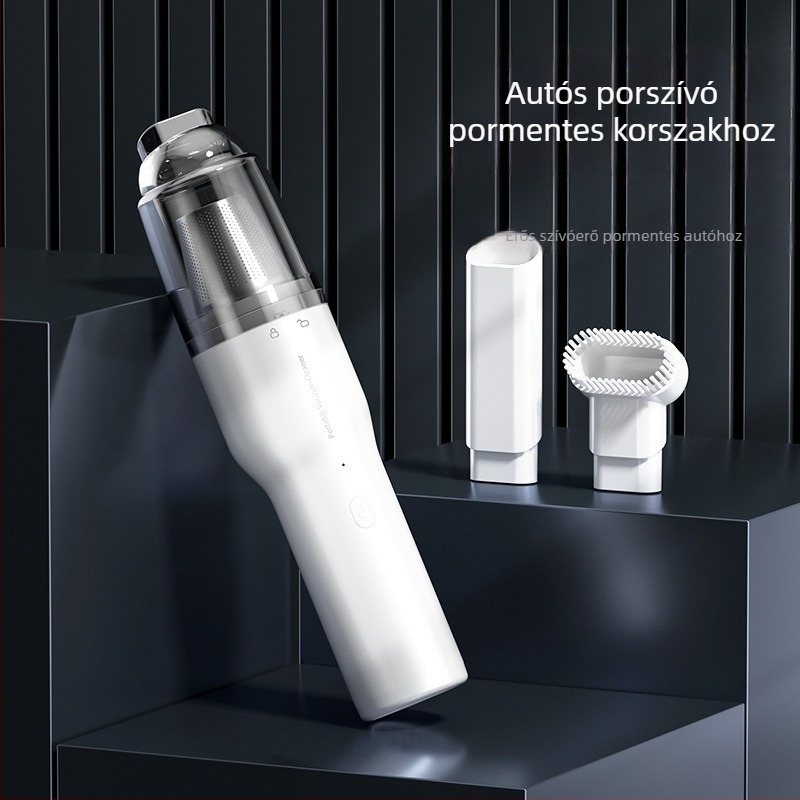 Kábelek nélküli kézi porszívó autóhoz és otthonhoz, hordozható asztali dizájn, 50W, 5300Pa szívóerő, újratölthető, sterilizálás