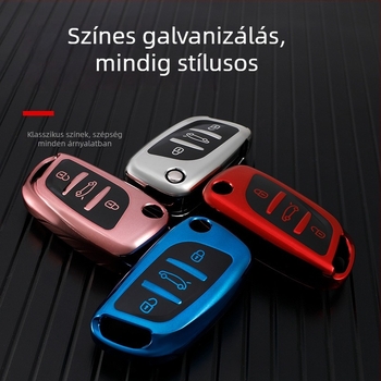 TPU kulcstartó tok Peugeot/Citroën C5 és 308-hoz, kiváló védő burkolat DS Master