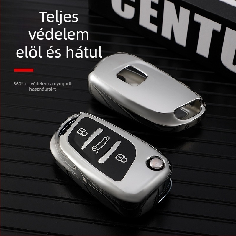 TPU kulcstartó tok Peugeot/Citroën C5 és 308-hoz, kiváló védő burkolat DS Master