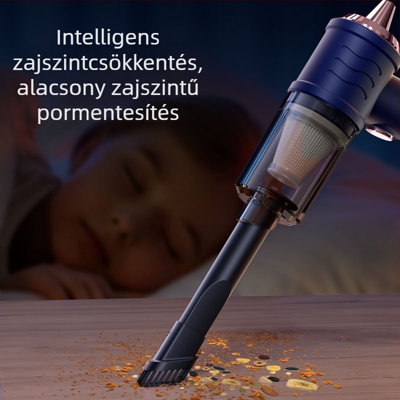 Háztartási vezeték nélküli kézi és asztali porszívó nedves-és száraz tisztításra, könnyű és hordozható, szívóerő 25 kPa+, beépített akkumulátor 501–800 mAh, üzemidő 3–6 óra