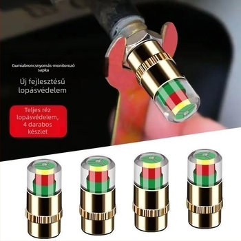 Gumiabroncsnyomás-figyelő sapka - hordozható TPMS szelepsapka (Márka: Powerful Factory)