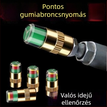 Gumiabroncsnyomás-figyelő sapka - hordozható TPMS szelepsapka (Márka: Powerful Factory)