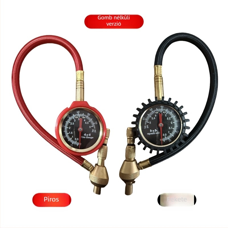 Mason PG03 sárgaréz keréknyomás-mérő terepjáróhoz, mutatóval, hordozható, deflációs funkcióval