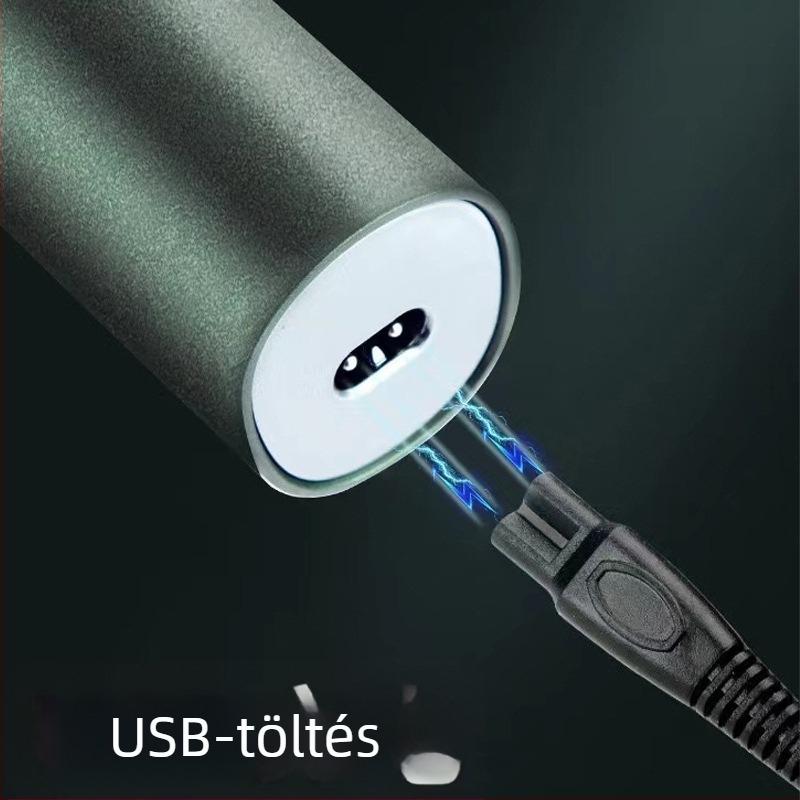 3 az 1-ben elektromos borotva, teljes testben mosható, LED kijelző, lebegő fej, forgó 3 penge fej, újratölthető