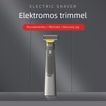Elektromos borotva és szakáll-trimmelő, 1 pengés reciprocáló fej (USB töltés; 50 perc üzemidő; beépített akkumulátor 100–300 mAh)