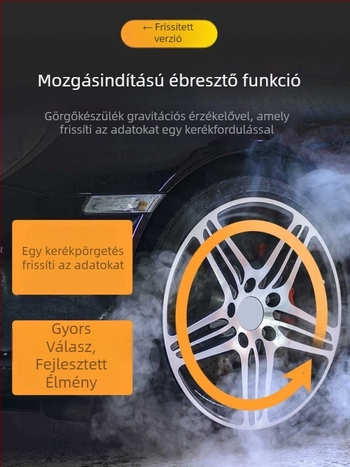 TPMS napenergiával, hordozható szenzor és kijelző a gumiabroncsnyomás nyomon követésére