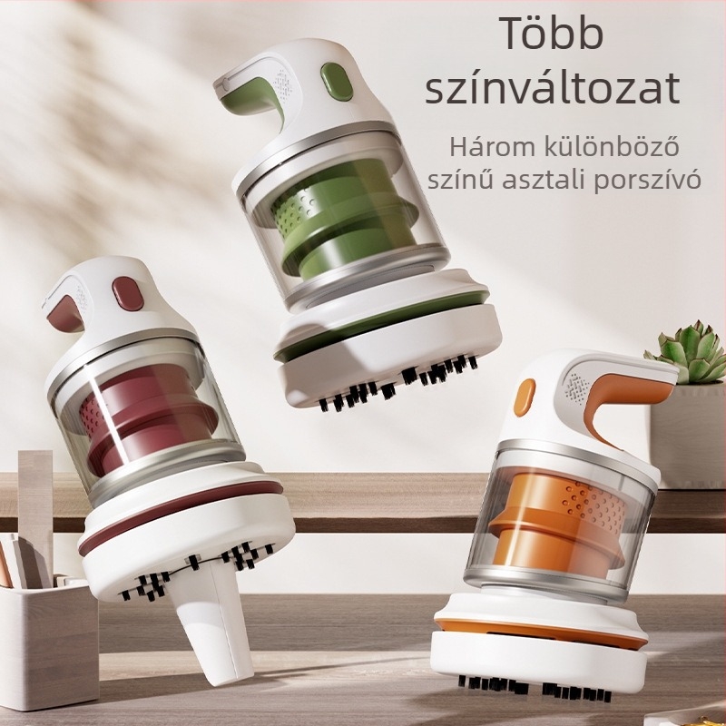 Hordozható kézi porszívó autóhoz és asztalhoz – 25 W, 1800 Pa szívóerő, újratölthető, 111–240 V, 280 cm hosszú kábel