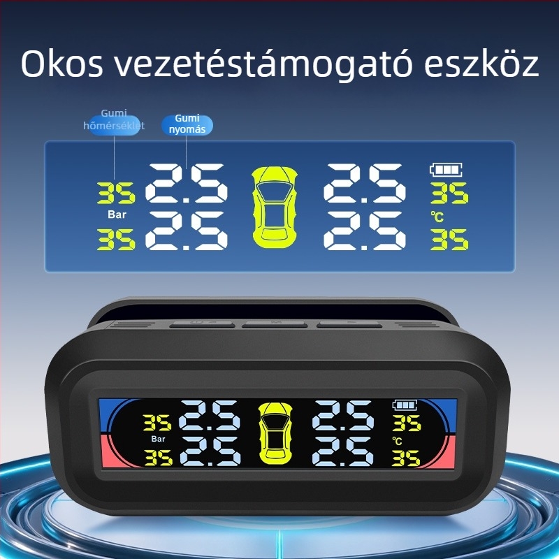Autó gumiabroncsnyomás-monitor - hordozható modell, t10, termékkód F79tm697h7h67t