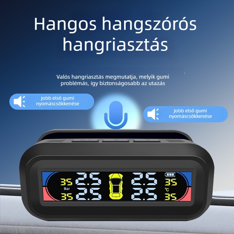 Autó gumiabroncsnyomás-monitor - hordozható modell, t10, termékkód F79tm697h7h67t