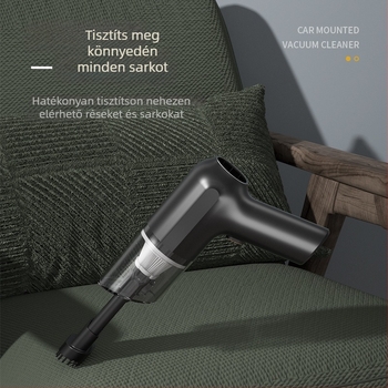 Green Song kézi vezeték nélküli autó porszívó, 7.4V, 80W, 11000Pa, újratölthető
