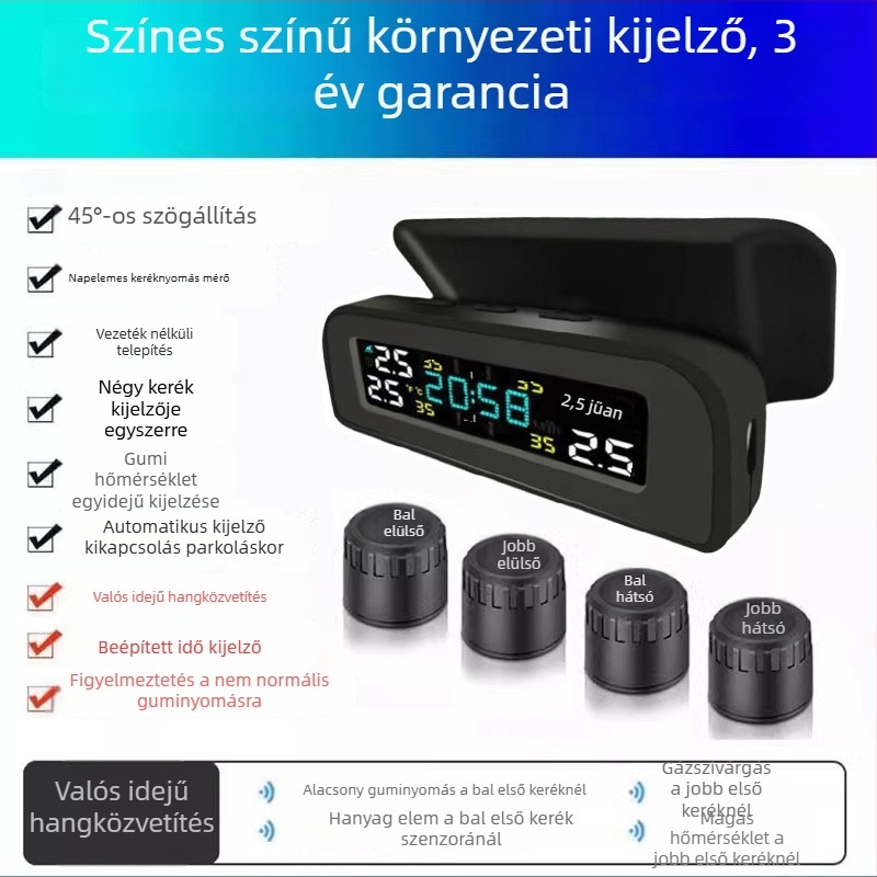 TPMS guminyomás-ellenőrző szenzor, Ty22 modell, hordozható