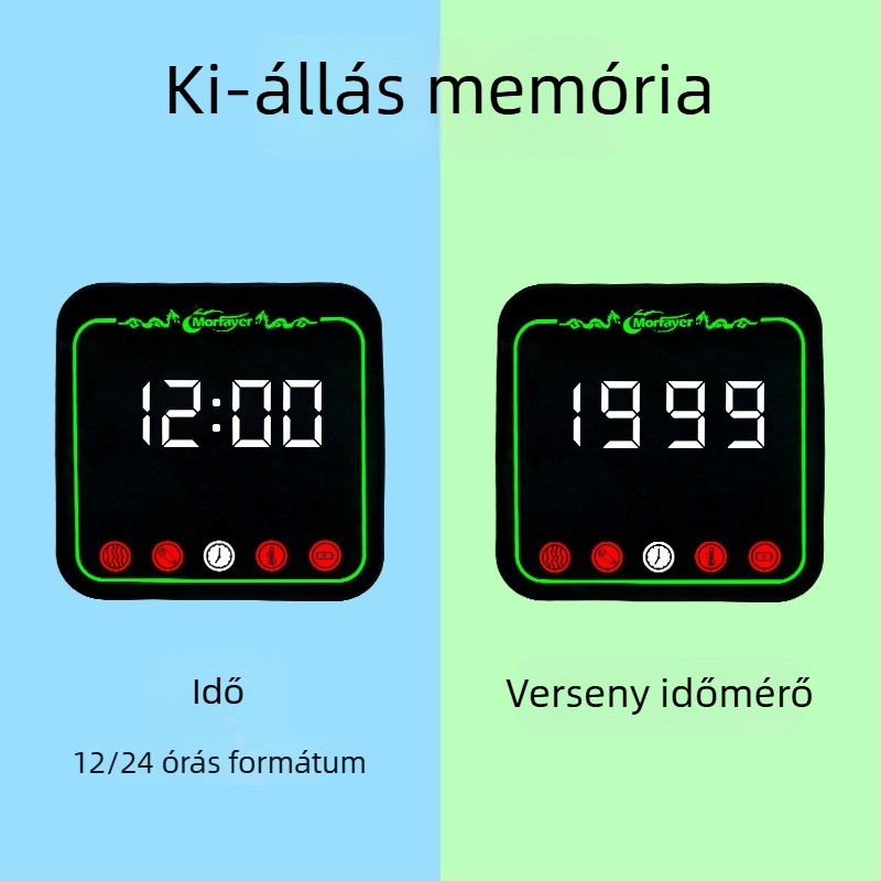 Nyolc az egyben motoros TPMS — külső nyomásfigyelő, digitális kijelző, magas pontosságú nyomásmérés, 12V kompatibilis, modell Yl-m6363, víz- és levegőhőmérséklet monitorozása