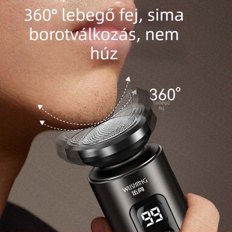 Uniszex kompakt elektromos borotva férfiak és nők számára