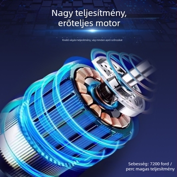 Elektromos borotva V-7932, visszafordítható 2‑fejes fej, lebegő vágófej, beépített akkumulátor, 180 perc üzemidő
