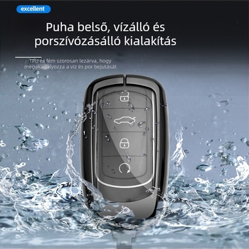 Fém kulcstok Chery Tiggo 8 Plus és Arrizo 5 Plus modellhez – cinkötvözet, teljes körű kulcsvédő