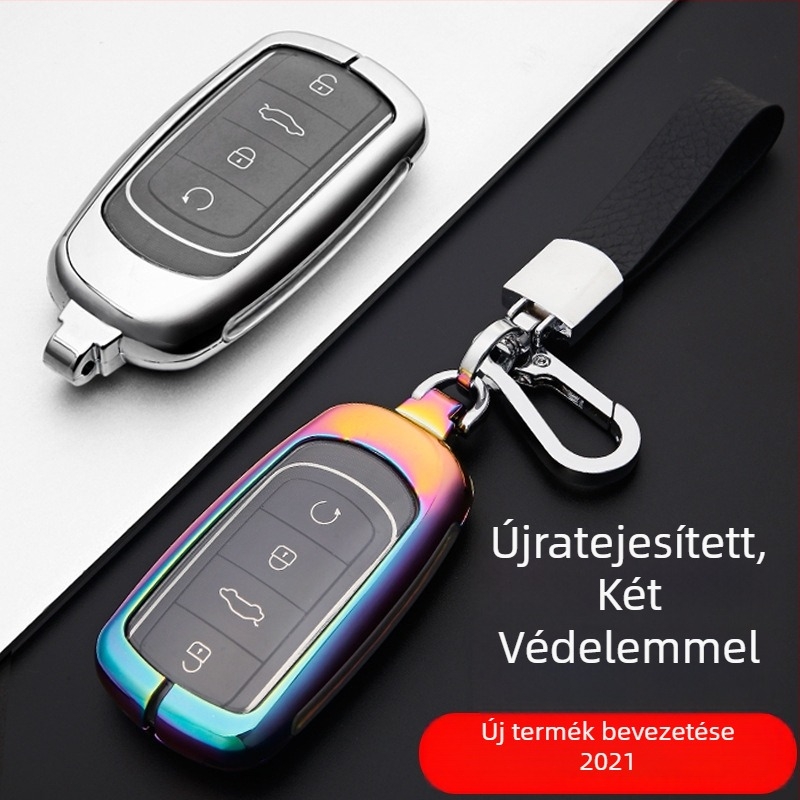Fém kulcstok Chery Tiggo 8 Plus és Arrizo 5 Plus modellhez – cinkötvözet, teljes körű kulcsvédő