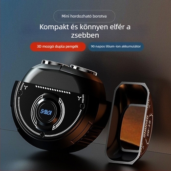 Új modell elektromos borotva, teljesen mosható, hordozható szakállvágó férfiaknak, ajándék