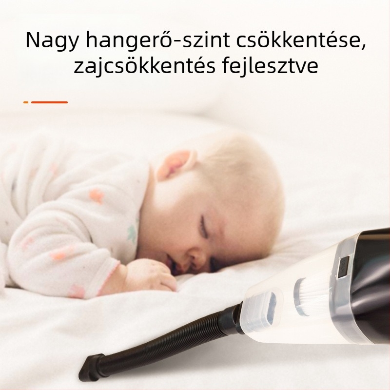 PINCAI hordozható autóiporszívó száraz-nedves tisztításhoz, 12V, 120W, 2500Pa szívóerő, modell ZYXQ-04 Haipa, 280 cm hosszú kábel