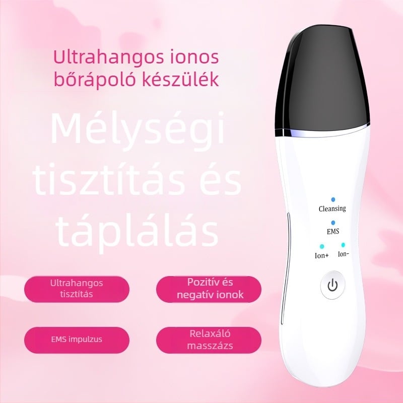 Ultrahangos pattanáseltávolító eszköz negatív/pozitív ionokkal, hordozható, 300–500 mAh akkumulátor, IPX0
