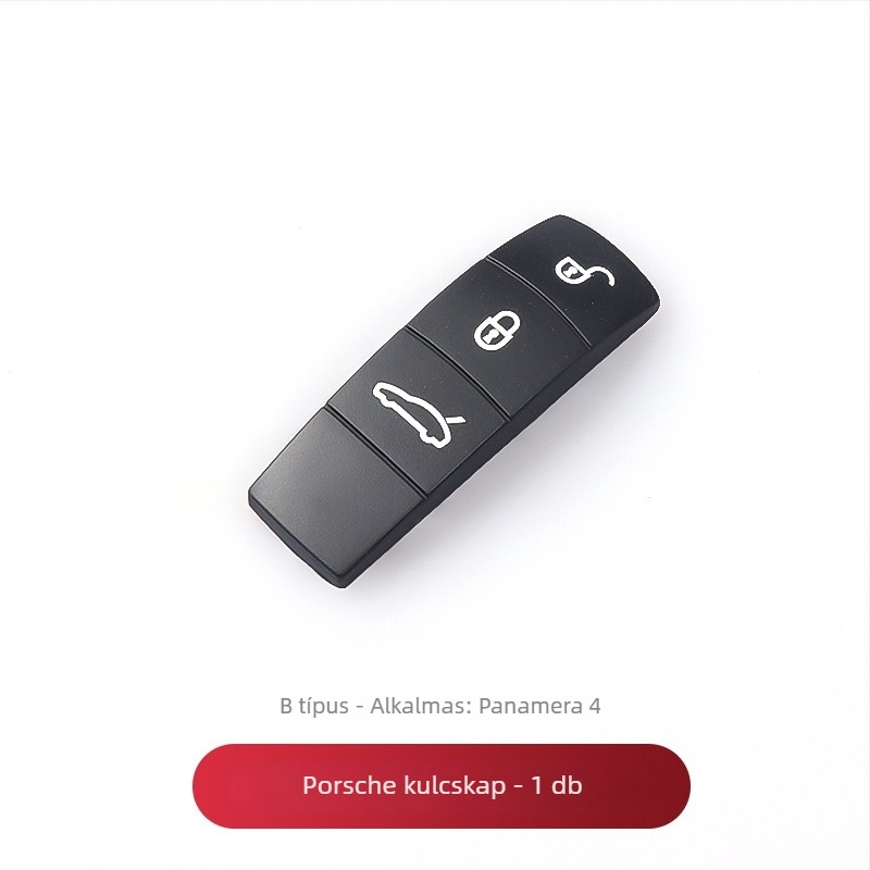 Porsche kulcstárca középső keret bőr gombokkal — kompatibilis Cayenne, Macan, Panamera, 911 modellekkel; Márka Shen; Anyag: más; Stílus: exkluzív