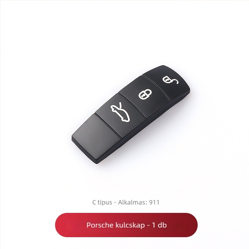 Porsche kulcstárca középső keret bőr gombokkal — kompatibilis Cayenne, Macan, Panamera, 911 modellekkel; Márka Shen; Anyag: más; Stílus: exkluzív