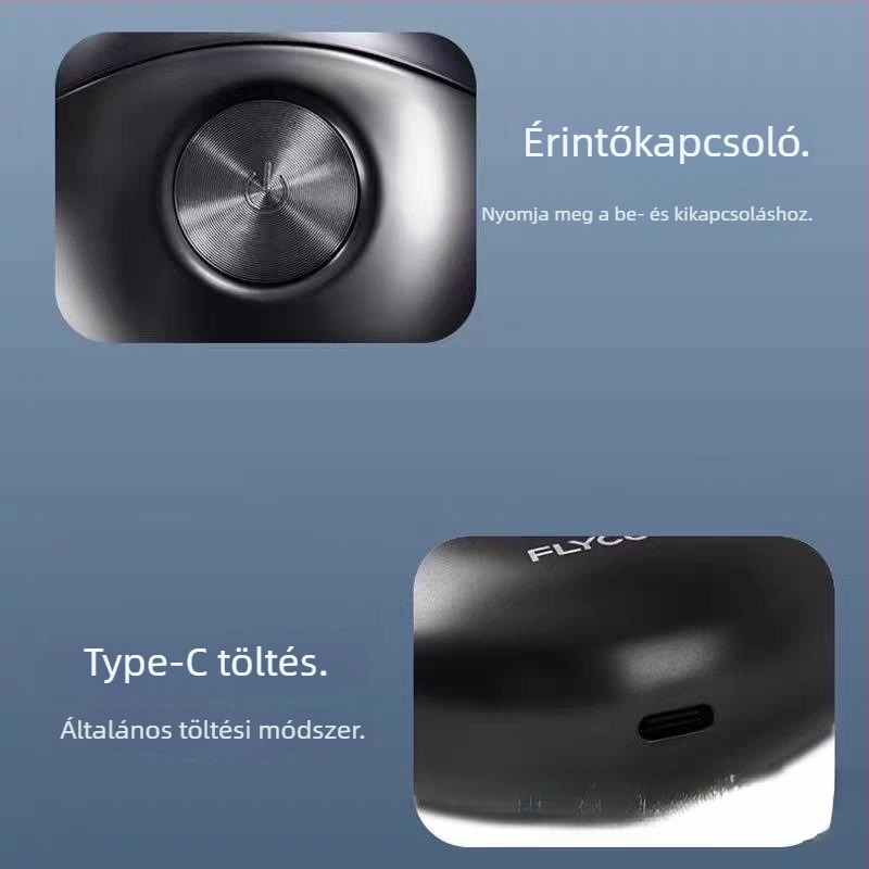 Feike 891 kézi borotva, forgó dupla vágófejjel, teljes testre mosható, ajándékcsomag