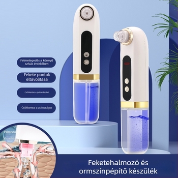 Otthoni használatra szánt mikro-buborékos fekete pötty eltávolító készülék, elektromos pórustisztító, levehető víztartállyal és fűtőfunkcióval