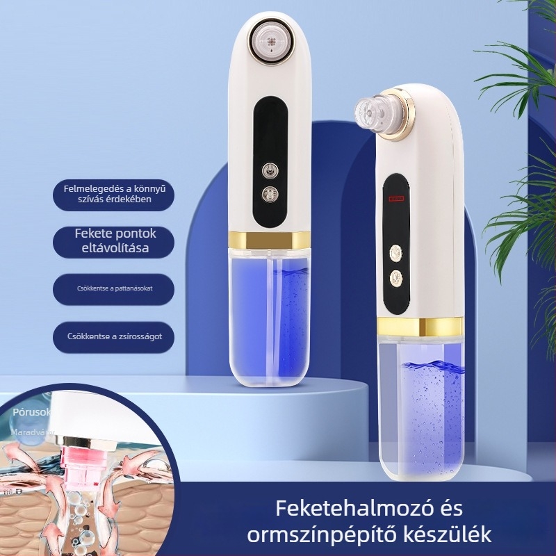 Otthoni használatra szánt mikro-buborékos fekete pötty eltávolító készülék, elektromos pórustisztító, levehető víztartállyal és fűtőfunkcióval