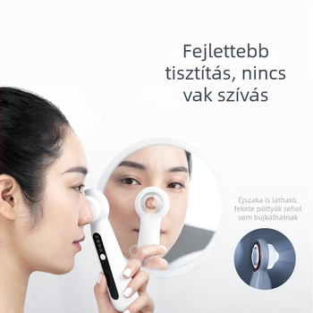 Vizuális nagyítással rendelkező elektromos mitesszer eltávolító készülék — por tisztító eszköz, modell SR-2003B, ABS ház, elektromos forgás, harmadik sebesség, márka Mriya