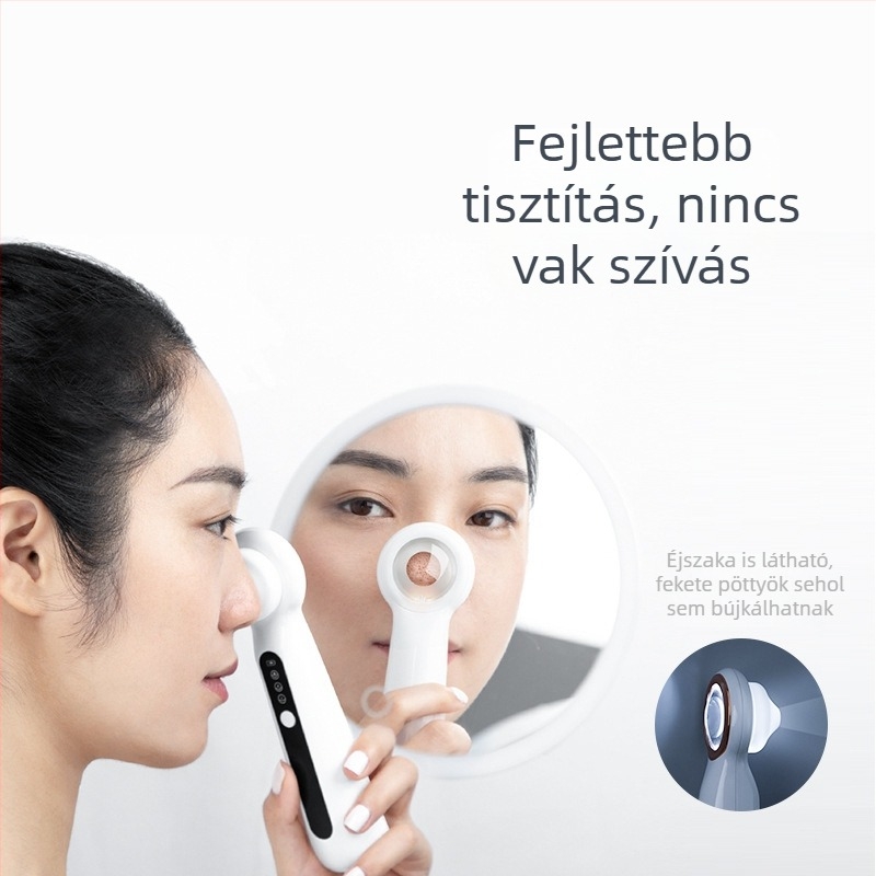 Vizuális nagyítással rendelkező elektromos mitesszer eltávolító készülék — por tisztító eszköz, modell SR-2003B, ABS ház, elektromos forgás, harmadik sebesség, márka Mriya