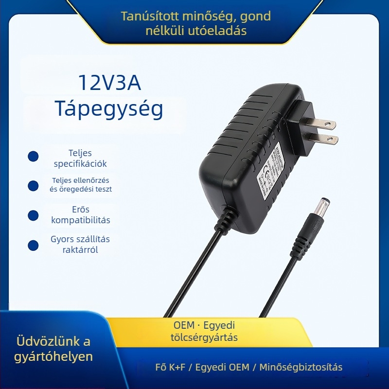 Kai Shuo tápegység, 12V 3A, 36W