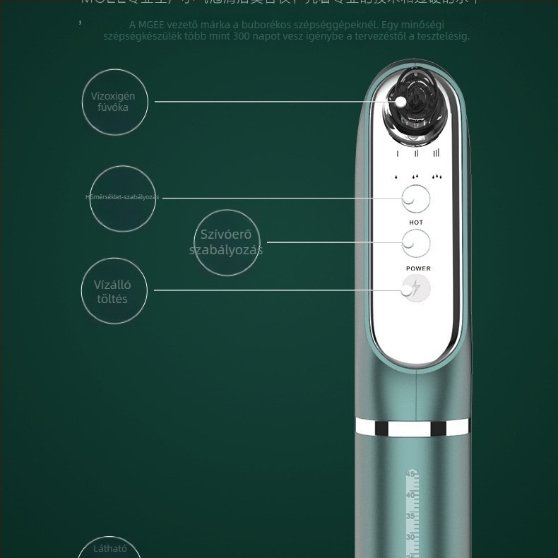 Otthoni használatra szánt hidrogén-oxigén buborékos szépségkészülék – pórus tisztító, manuális mód, márka Ethereum, modell YM--891, 2020
