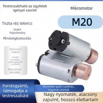M20 Szépségkészülék: mikromotoros szemmasszírozó, vibrációs motor, szemöldök-trimmelő, DC kis motor