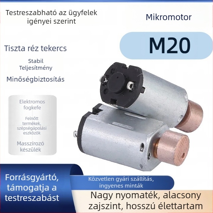 M20 Szépségkészülék: mikromotoros szemmasszírozó, vibrációs motor, szemöldök-trimmelő, DC kis motor