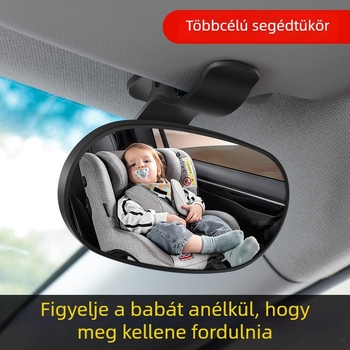 IELTS Qi Autó hátsó visszapillantó tükör vákuumos rögzítéssel – baba/gyermekülés megfigyeléséhez, törésálló
