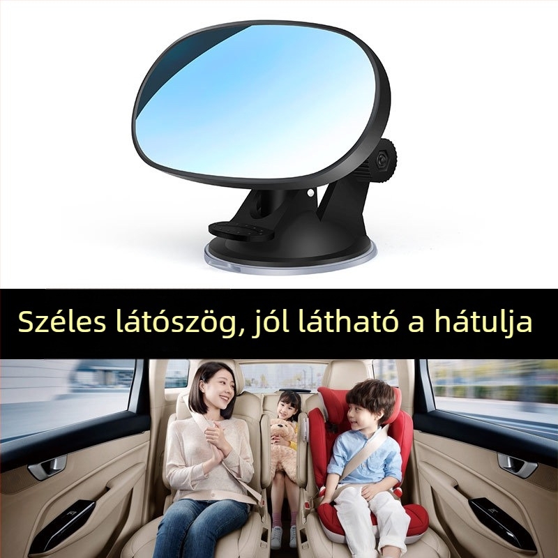 IELTS Qi Autó hátsó visszapillantó tükör vákuumos rögzítéssel – baba/gyermekülés megfigyeléséhez, törésálló