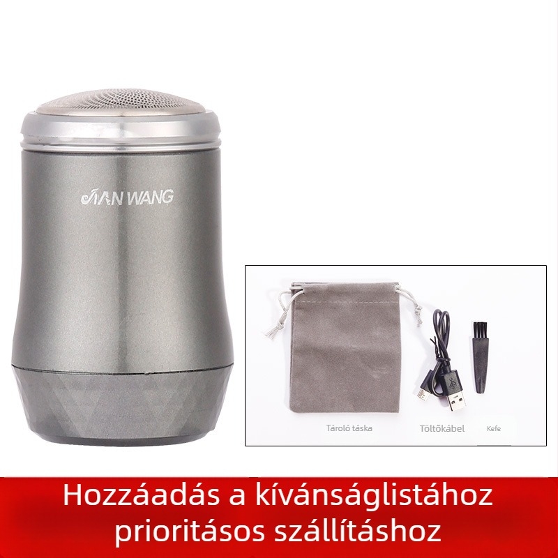 Arrow King elektromos borotva úszó fejjel, 3‑fejű forgó fej, USB töltés, 45–60 perc üzemidő