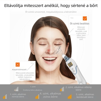 Feketefejek eltávolító készülék, modell X3, elektromos forgás, állítható sebesség, ABS ház