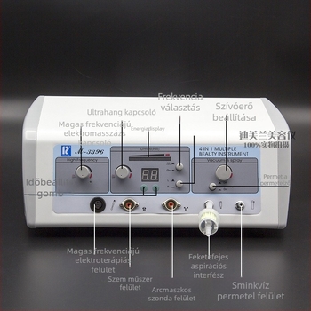 Wanbang M-3396 Négy az egyben arcápoló eszköz — ultrahangos tisztítás, mitesszer eltávolítás, tonizáló permet, magas frekvenciás arckezelés