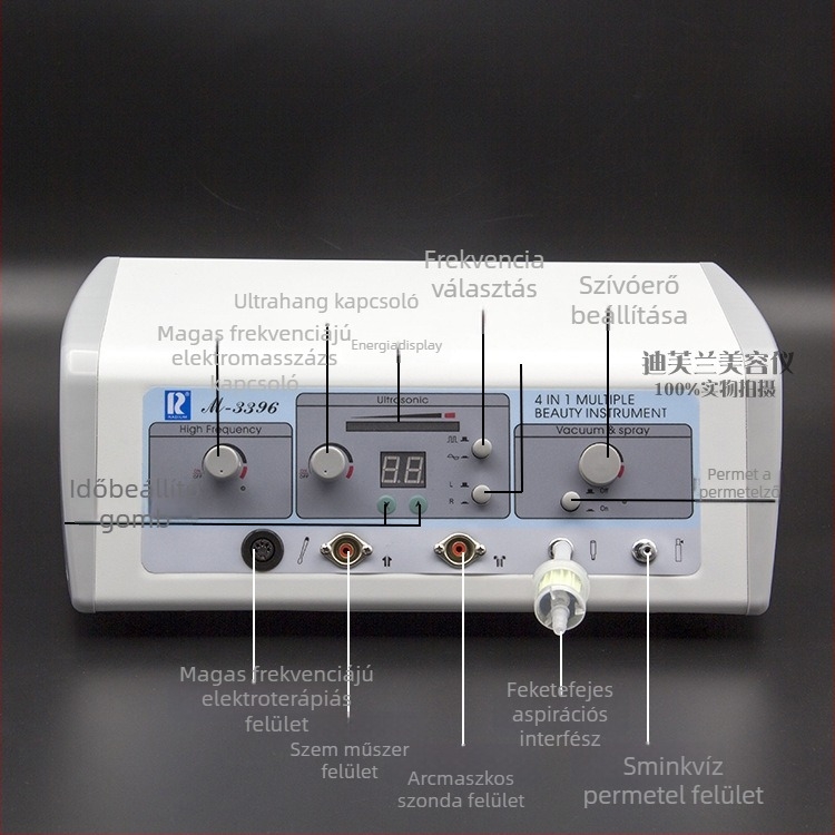 Wanbang M-3396 Négy az egyben arcápoló eszköz — ultrahangos tisztítás, mitesszer eltávolítás, tonizáló permet, magas frekvenciás arckezelés