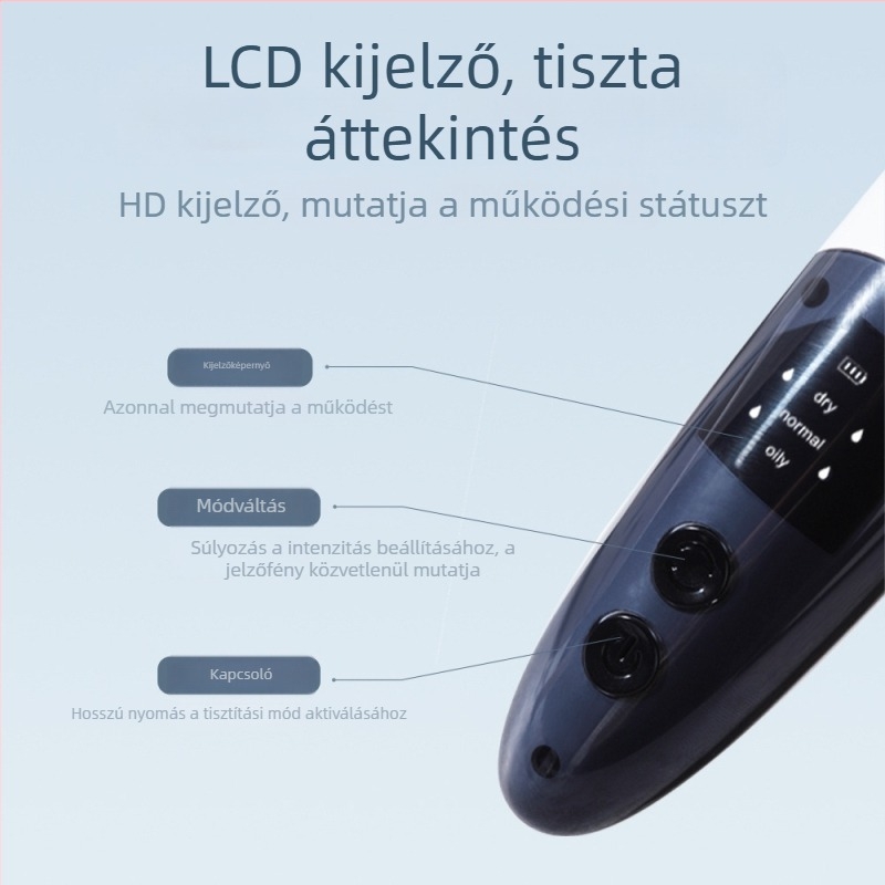 Ultrahangos pórustisztító elektromos eszköz, Girlhood márka, modell H3, 3 sebességfokozat, mély pórustisztítás