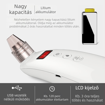 AQX-202 – Kézi kozmetikai eszköz – hordozható, beépített akkumulátor 1000–1200mAh, IPX1 vízálló, otthoni használatra